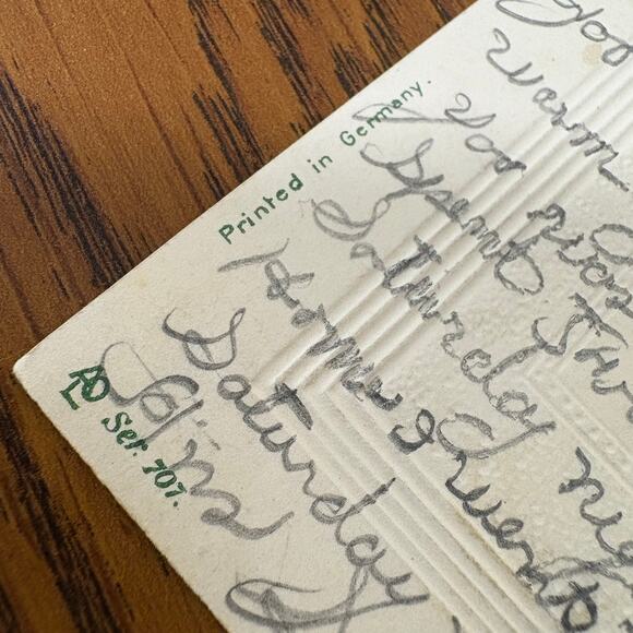 Antique Postcards Flowers Floral Lot of 4 Early 1900s Gilt Embossed Rose - Picture 11 of 16